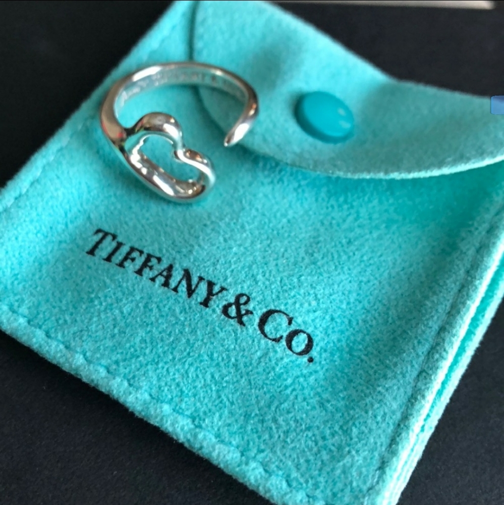 Tiffany and Co open heart ring.